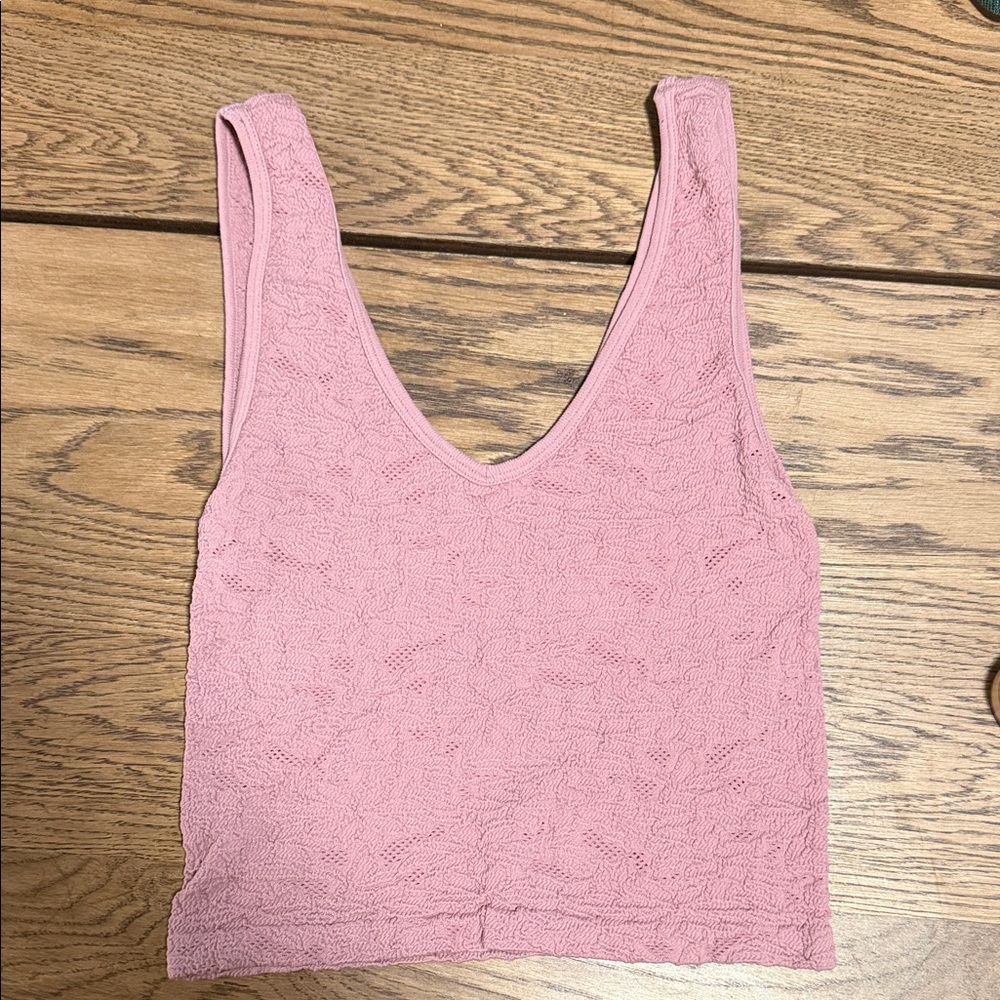 Pink Lace Women's Tank Top